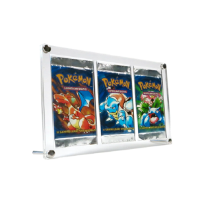Acrylic Case and Stand for 3x Pokemon booster packs