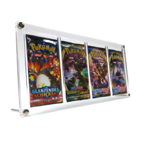 Acrylic Case and Stand for 4x Pokemon booster packs