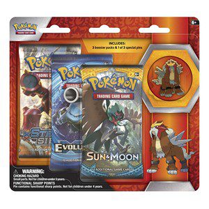 Pokemon Collector’s Pin 3-Pack Blister - Entei