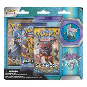 Pokemon Collector’s Pin 3-Pack Blister - Suicune