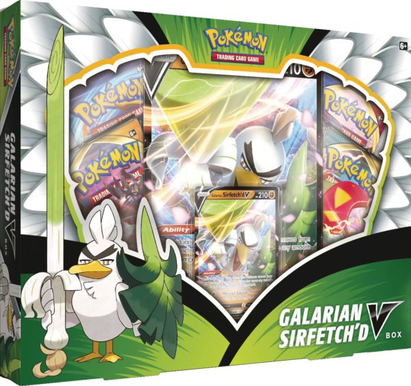 Pokemon Galarian Sirfetch'd V Box legion cards