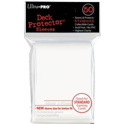 Ultra Pro White Deck Protector Sleeves (50τμχ)
